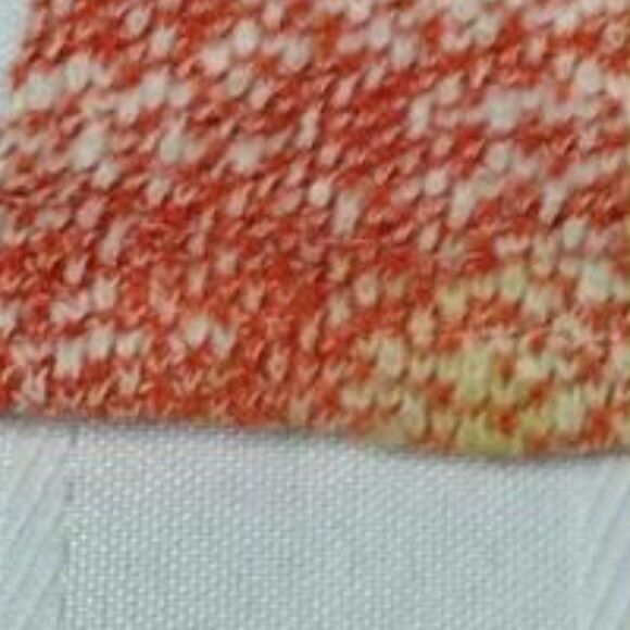 Ya Los Angeles Women's Knit Top Size M Pink Ivory Ruffle Hem Back Tie Scoop Neck - Picture 13 of 13